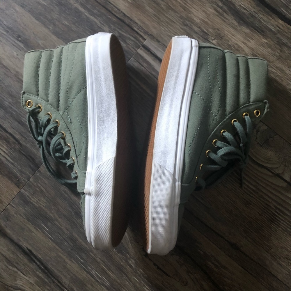 Vans Olive High Top Sneakers